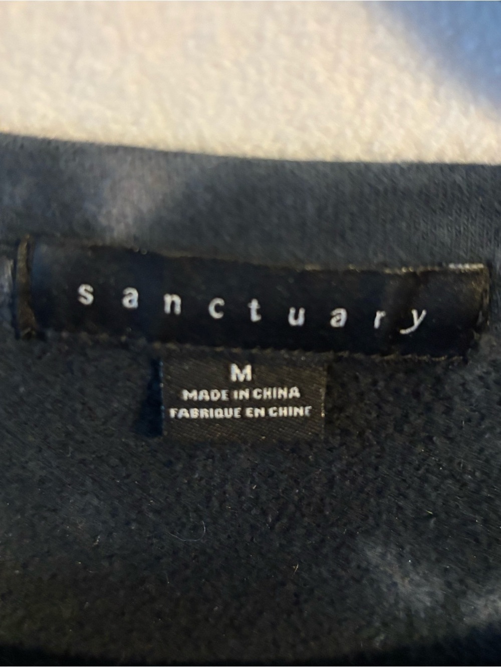 Sanctuary navy puff sleeve dress Sz M - Picture 4 of 5